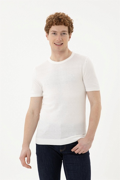 Футболка базовая трикотажная - G081SZ0TK0FORLA-IY24 Кофта муж. (VR019, XL)