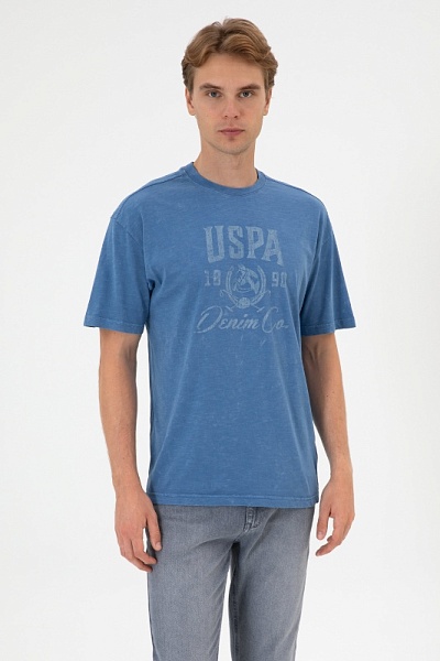 Футболка из хлопка с принтом - G081SZ0110D_FLAMY Футболка муж. (VR028, XL)