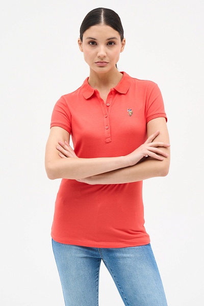 Футболка-поло из хлопка - G082SZ0110TP0123-CLR Футболка жен. (VR213, M)