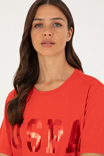 Футболка с принтом свободная - G082SZ0110SEANIY24 Футболка жен. (VR030, L)