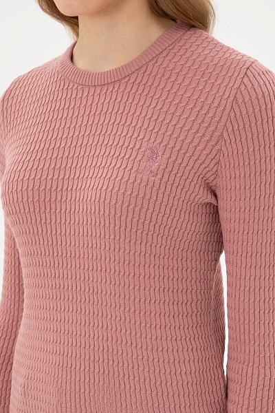 Джемпер из хлопка с косами приталенный - G082SZ0TK0KARLA_BSK25 Кофта жен. (VR221, S)