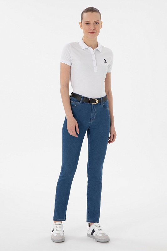 Футболка-поло из хлопка с принтом на планке - G082SZ0110TP0125 Футболка жен. (VR013, 2XS)