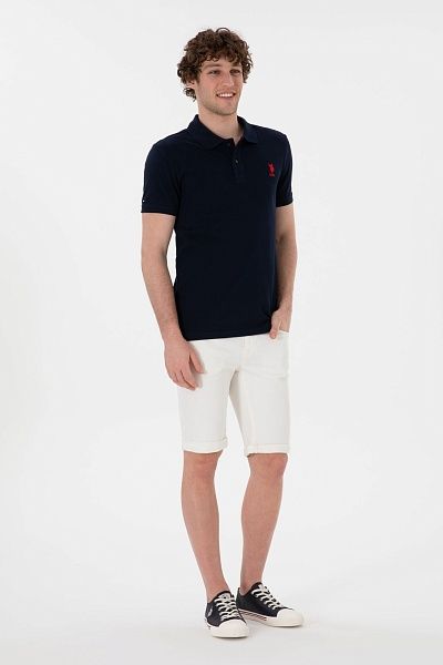 Футболка-поло из хлопка с логотипом - G081SZ0110TP04IY025 Футболка муж. (VR100, XS)