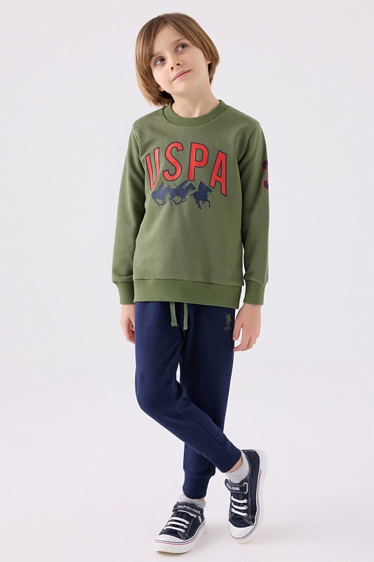 Свитшот и спортивные брюки для мальчиков - G083SZ0HF0US1908 Костюм дом. муж. детс. (VR027, 5_6)