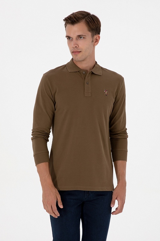 Поло с длинным рукавом из хлопка - G081SZ0820E_GTPSK025 Толстовка муж. (VR027, 2XL)