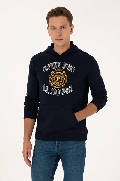 Худи с нашивкой - G081SZ0820HARBERT Толстовка муж. (VR033, XL)