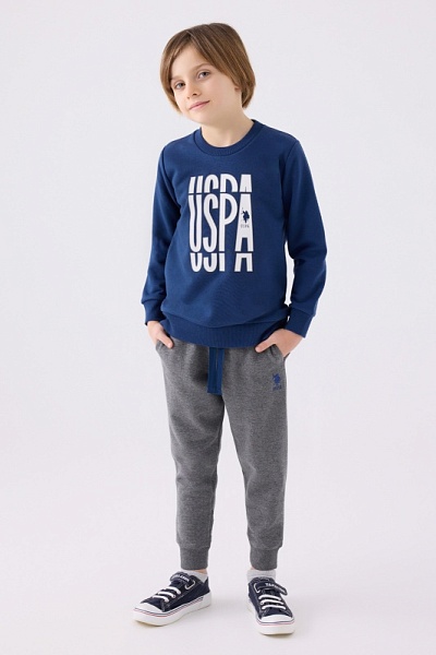 Свитшот и спортивные брюки для мальчиков - G083SZ0HF0US1901 Костюм дом. муж. детс. (VR028, 4_5)