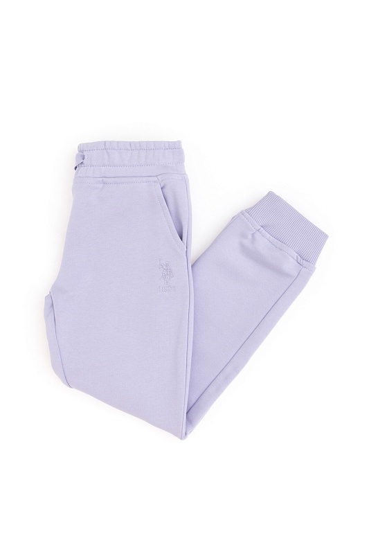 Спортивные брюки на манжетах для девочек - G084SZ0OP0SENT_SK024 Брюки спорт. жен. детс. (VR034, 3_4)