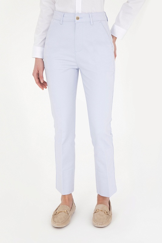 Брюки на высокой посадкой зауженные - G082SZ0780JETT Брюки жен. (VR003, 38)