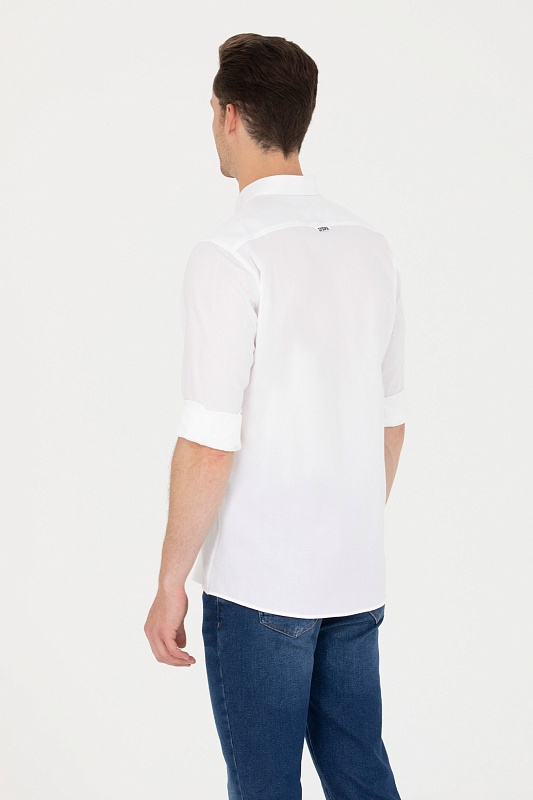 Рубашка из хлопка прямая - G081SZ0040CEDCOLORREG020K Сорочка муж. (VR013, 5XL)