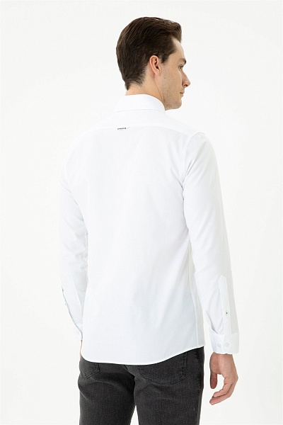 Рубашка из хлопка приталенная - G081SZ0040CEDRO023K Сорочка муж. (VR013, 2XL)