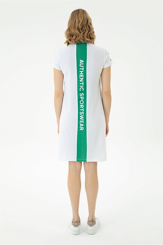 Платье-поло мини  из хлопка с принтом - G082SZ0750MILENA-T Платье жен. (VR013, 2XS)