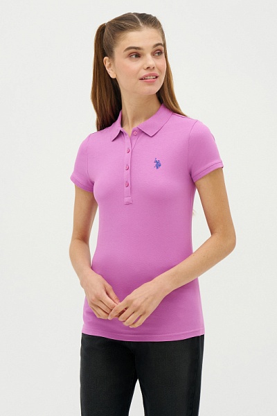Футболка-поло из хлопка - G082GL0110GTP-IY23 Футболка жен. (VR037, S)
