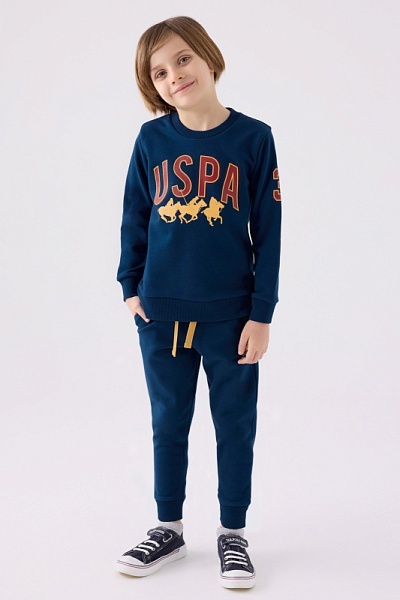 Свитшот и спортивные брюки для мальчиков - G083SZ0HF0US1908 Костюм дом. муж. детс. (VR028, 4_5)