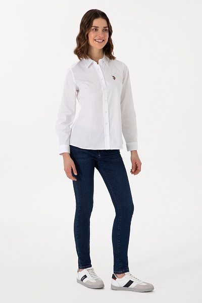 Рубашка с хлопком приталенная - G082SZ0040CRISCOLOR025Y Сорочка жен. (VR013, 42)