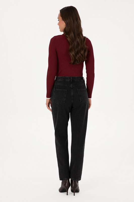 Джинсы прямые со стразами - G082SZ0800RC_AMY25K_P_S Джинсы жен. (DN0027, 42)