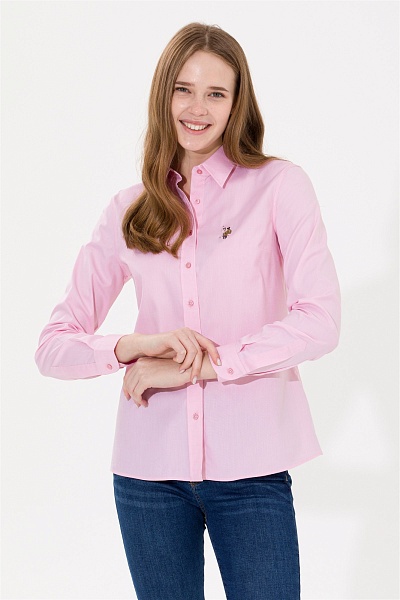 Рубашка с хлопком приталенная - G082SZ0040CRISCOLOR022K Сорочка жен. (VR078, 32)