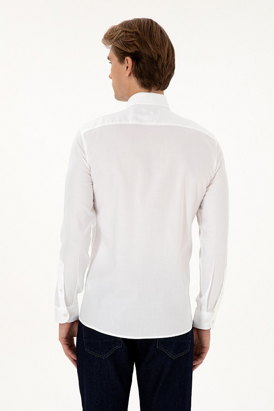 Рубашка из хлопка приталенная - G081SZ0040CEDROP025K Сорочка муж. (VR013, 3XL)