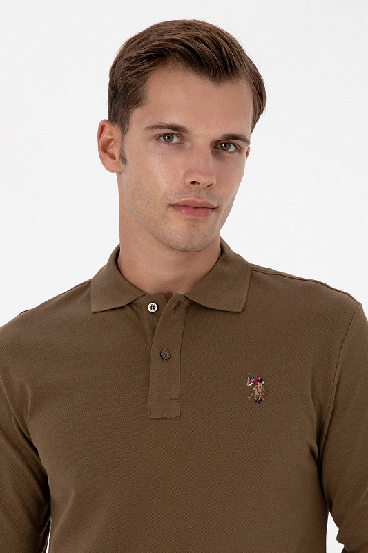Поло с длинным рукавом из хлопка - G081SZ0820E_GTPSK025 Толстовка муж. (VR027, 2XL)