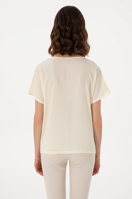 Блузка с рельефным узором - G082SZ0110SARTEK Футболка жен. (VR071, XS)
