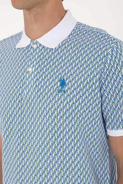 Футболка-поло из хлопка с узором - G081SZ0110LAST Футболка муж. (VR013, XL)