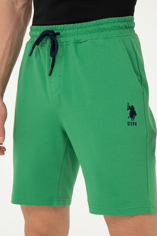 Шорты спортивные из хлопка с вышитым логотипом - G081SZ0OS0PARMEIY024 Брюки спорт. муж. (VR054, XL)