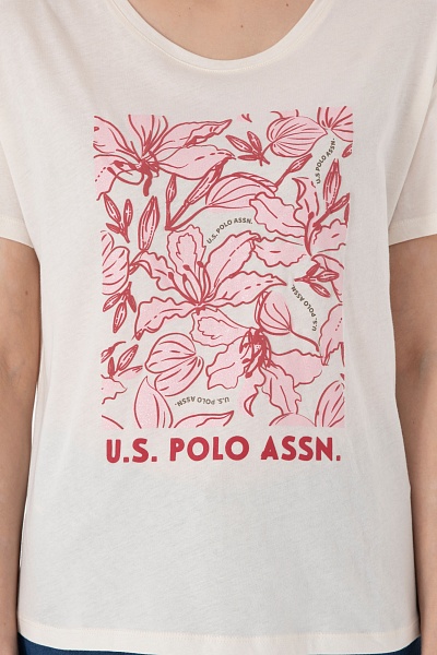 Футболка с принтом - G082SZ0110SRETA Футболка жен. (VR071, XS)