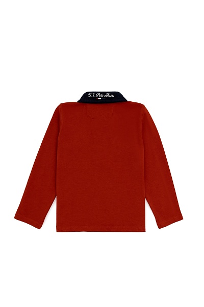 Поло с длинным рукавом из хлопка с нашивками для мальчиков - G083SZ0820MAKURKIDS Толстовка муж. детс. (VR031, 12_13)
