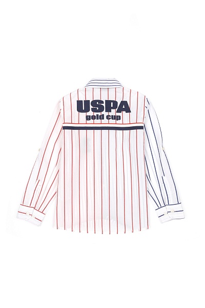 Рубашка из хлопка в полоску для мальчиков - G083SZ0040CUPERKIDS Сорочка муж. детс. (VR033, 11_12)