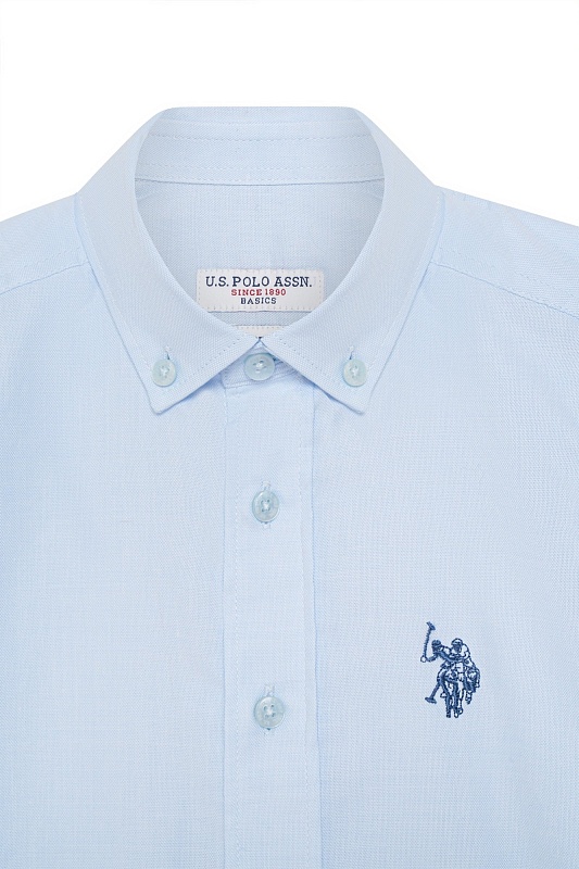 Рубашка из хлопка прямая для мальчиков - G083SZ0040CEDROKIDS Сорочка муж. детс. (VR003, 7_8)