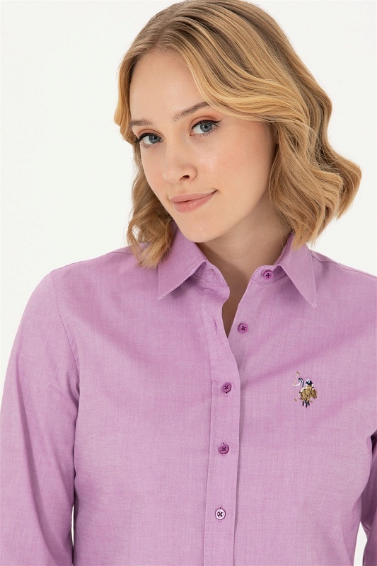 Рубашка из хлопка приталенная - G082SZ0040CRISCOLOR023K Сорочка жен. (VR203, 38)