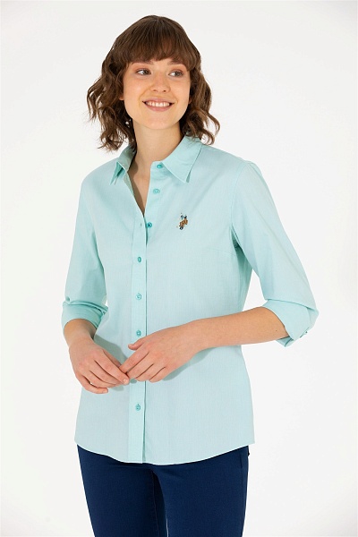 Рубашка с хлопком приталенная - G082SZ0040CRISCOLOR023Y Сорочка жен. (VR090, 36)