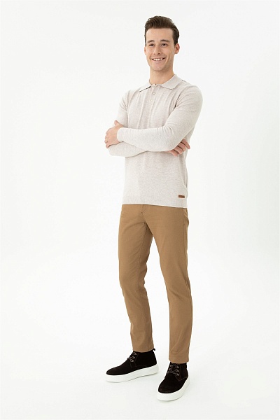 Поло с длинным рукавом трикотажное - G081SZ0TK0RAHAB-23K Кофта муж. (VR225, M)