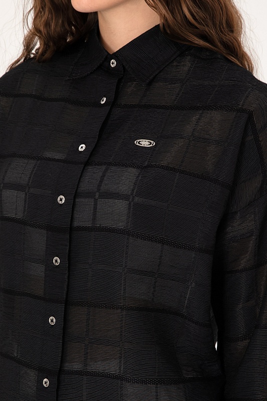 Рубашка с вискозой свободная - G082SZ0040NOYI_TNK Сорочка жен. (VR046, 34)