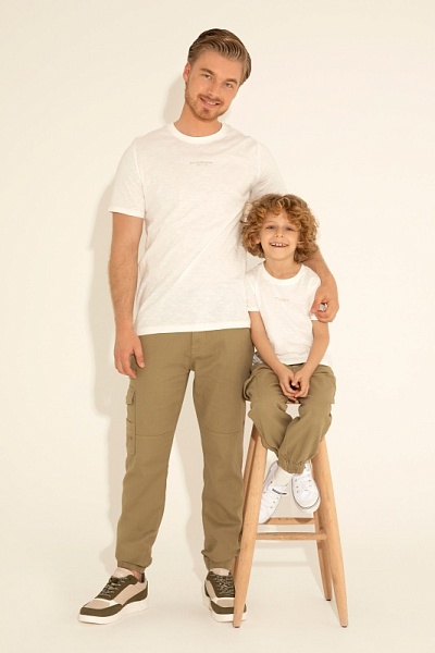 Джоггеры с добавлением льна - G081SZ0780JOGGER24Y Брюки муж. (VR027, 38, 32)