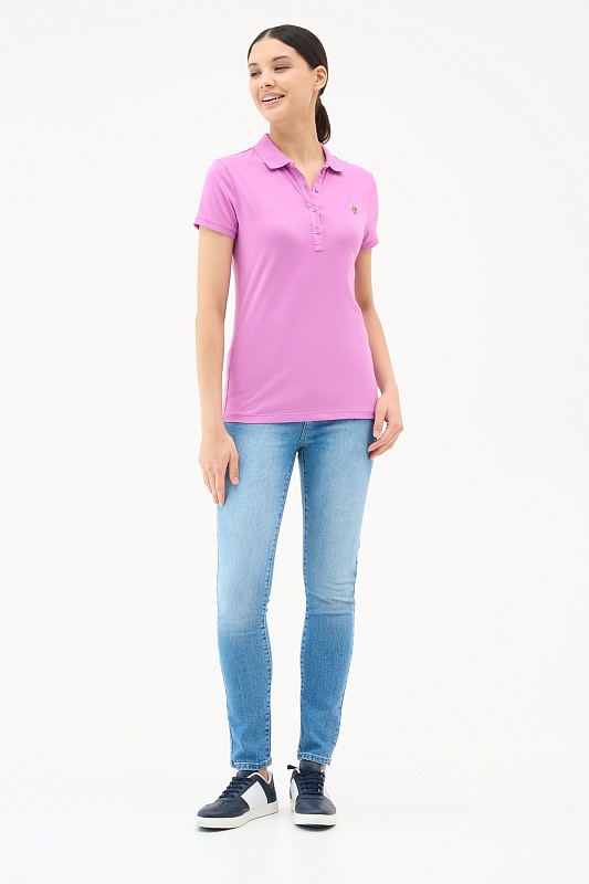 Футболка-поло из хлопка - G082SZ0110TP0123-CLR Футболка жен. (VR037, M)
