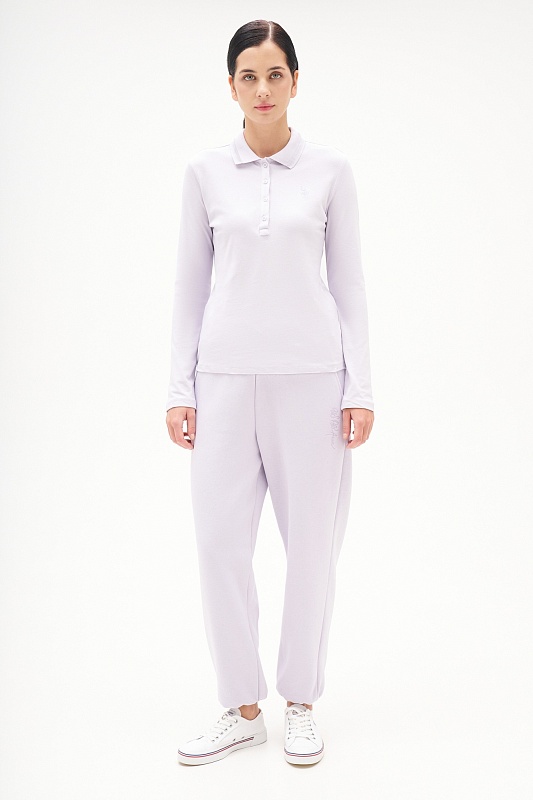 Поло с длинным рукавом из хлопка - G082SZ0820ART_TPG_SK025 Толстовка жен. (VR245, XS)
