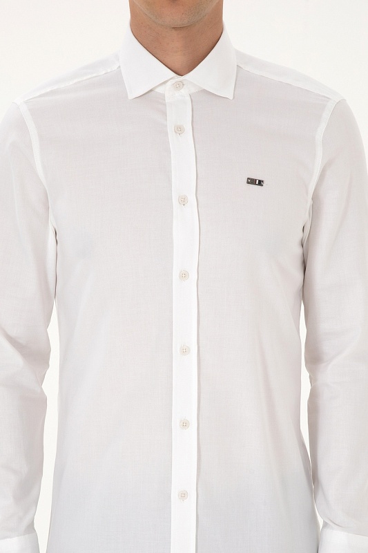 Рубашка из хлопка приталенная - G081SZ0040CEDROP025K Сорочка муж. (VR013, 3XL)