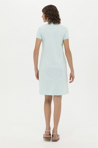 Платье-поло из хлопка свободное - G082GL0750GURLIN23 Платье жен. (VR083, XS)