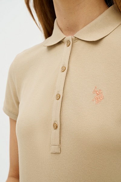 Футболка-поло из хлопка - G082GL0110GTP-IY24 Футболка жен. (VR183, L)