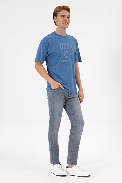 Футболка из хлопка с принтом - G081SZ0110D_FLAMY Футболка муж. (VR028, XL)