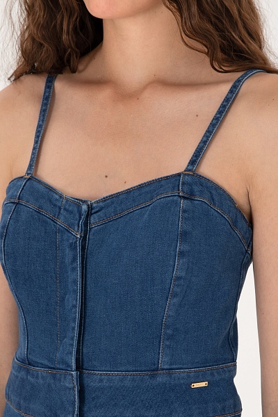 Сарафан джинсовый миди - G082SZ0DE0ANGEL Платье жен. (DN0022, 40)