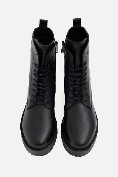 Ботинки кожаные на шнурках и молнии - S082SZ0330K23DEPLOR Обувь жен. (VR046, 40)