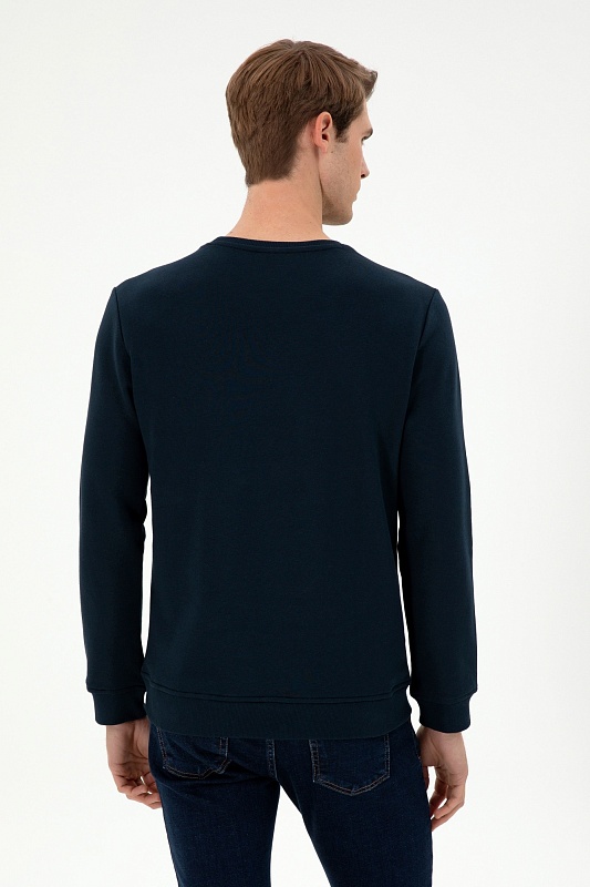 Свитшот с декоративной нашивкой - G081SZ0820ZELO_E Толстовка муж. (VR033, XS)