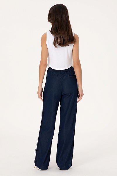 Джинсы из лиоцелла на резинке с высокой посадкой широкие - G082SZ0800ELO Джинсы жен. (DN0013, 40)