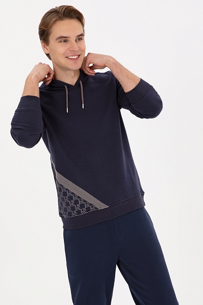 Худи с принтом - G081SZ0820E_SYLAS Толстовка муж. (VR033, M)