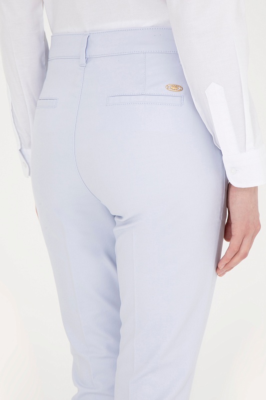 Брюки на высокой посадкой зауженные - G082SZ0780JETT Брюки жен. (VR003, 38)