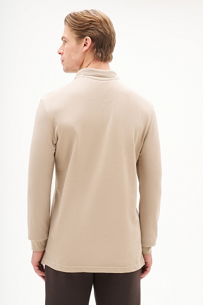 Поло с длинным рукавом из хлопка - G081SZ0820ART_TP01SK025 Толстовка муж. (VR088, XS)