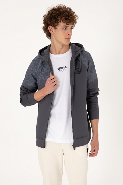 Толстовка на молнии с капюшоном - G081SZ0820S_GENHAS Толстовка муж. (VR006, XS)