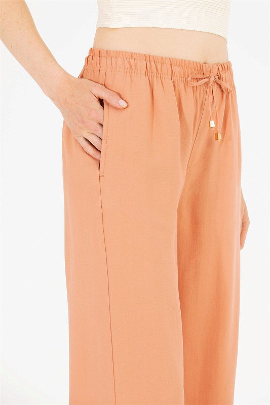 Брюки на кулиске с разрезами широкие - G082SZ0780GAYNO Брюки жен. (VR031, 36)